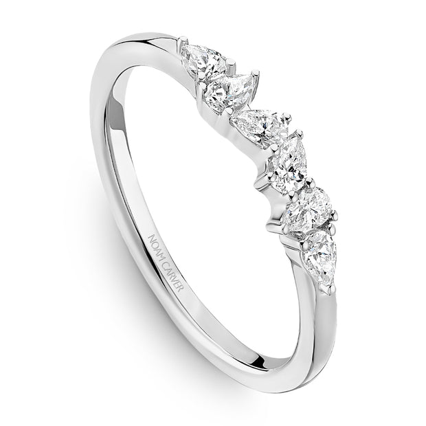 Noam Carver Offset Pear Cut Diamond Wedding Band - STC33-1W