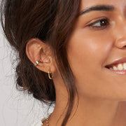 14K Gold Mini Huggie Earrings