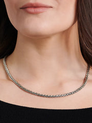 Sterling Silver Oval Paddy Chain Necklace - 5mm