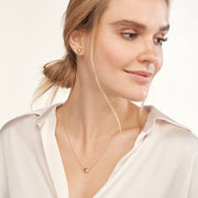 14k Gold Puffed Heart Pendant Necklace