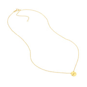 14k Yellow Gold Mountain Pendant Necklace