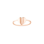 14k Gold Engravable Heart Ring