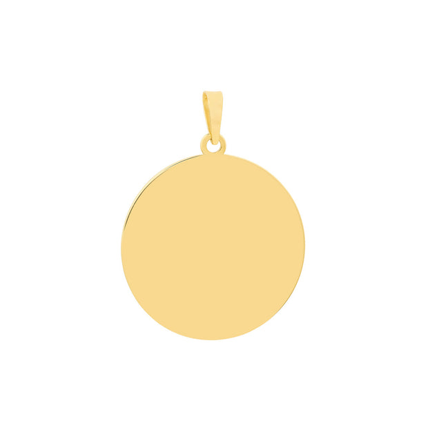 14k Yellow Gold Compass Pendant