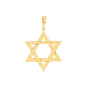 14k Yellow Gold Woven Star of David Pendant