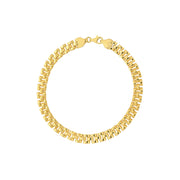 14k Yellow Gold Square Link Bracelet