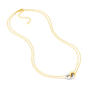 14k Gold Interlocked Circles Necklace