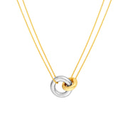 14k Gold Interlocked Circles Necklace