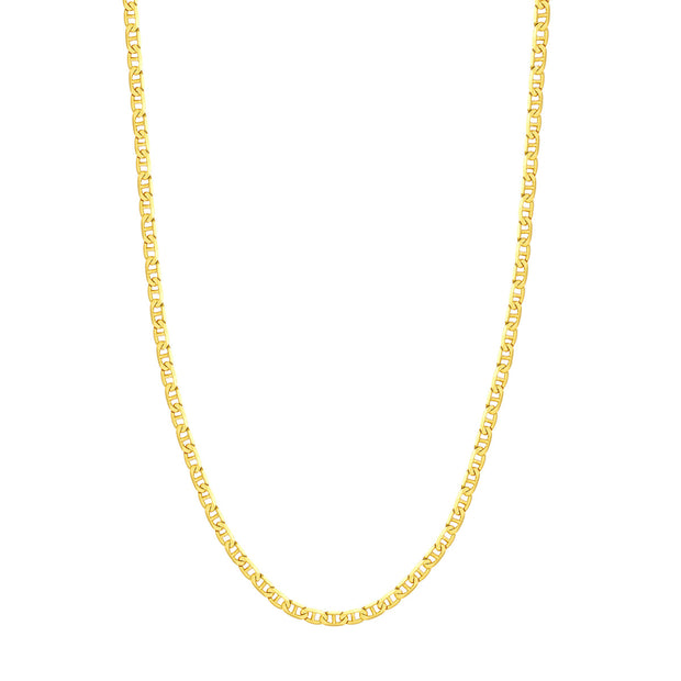 14k Yellow Gold 4.40mm Mariner Chain Necklace