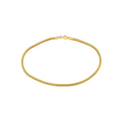 14k Yellow Gold Snake Chain Ankle Bracelet