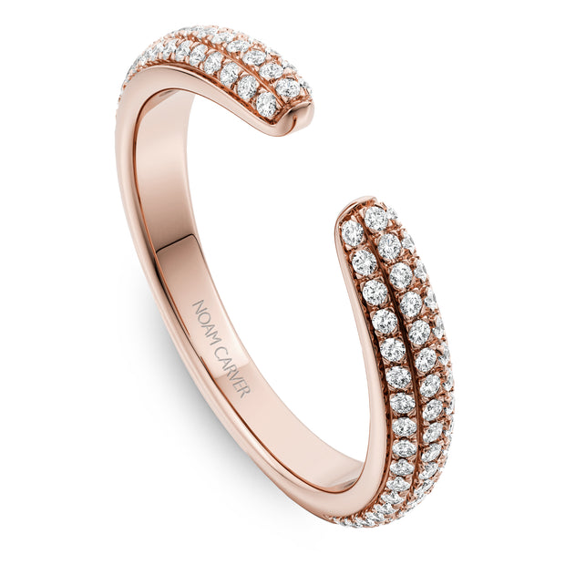 Noam Carver Pave Diamond Open Band - STA23-1WM