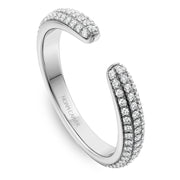 Noam Carver Pave Diamond Open Band - STA23-1WM