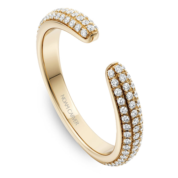 Noam Carver Pave Diamond Open Band - STA23-1WM