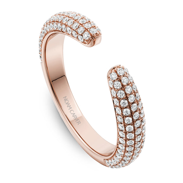 Noam Carver Pave Diamond Open Band - STA23-1WM