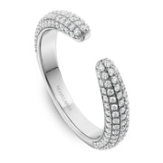 Noam Carver Pave Diamond Open Band - STA23-1WM