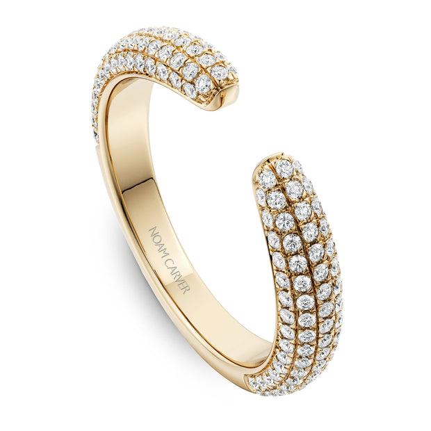Noam Carver Pave Diamond Open Band - STA23-1WM