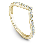 Noam Carver Round Cut Diamonds V Shape Band - STB12-1W