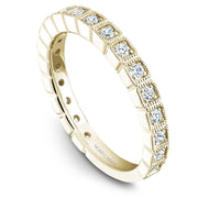 Noam Carver Milgrain Bezel Set Round Cut Diamonds 3/4 Eternity Band - STA5-1W