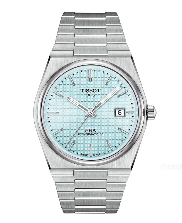 Tissot PRX Powermatic 80, 40mm Ice Blue Dial - T137.407.11.351.00