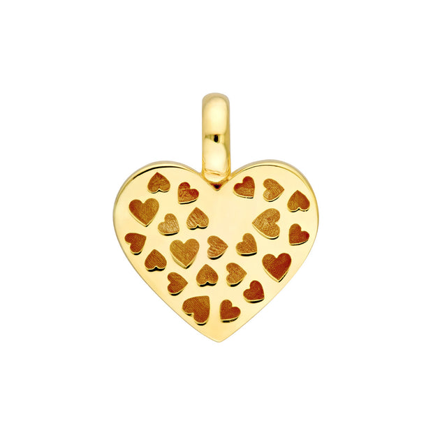 14k Yellow Gold Small Heart Charm
