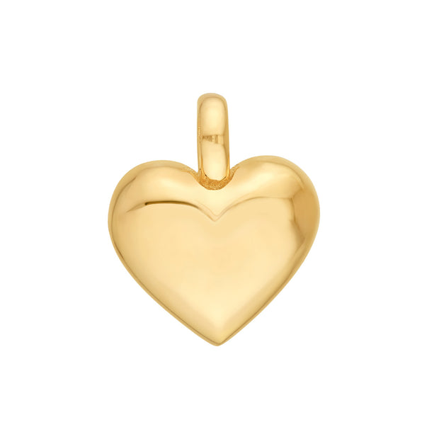 14k Yellow Gold Small Heart Charm