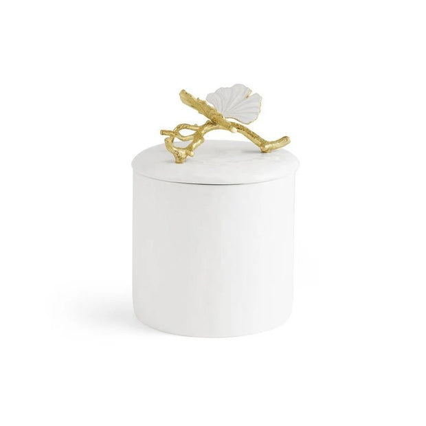 Michael Aram X-Small Butterfly Ginkgo Gold Porcelain Canister - 174527