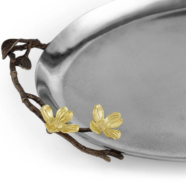 Michael Aram Dogwood Oval Tray - 123035