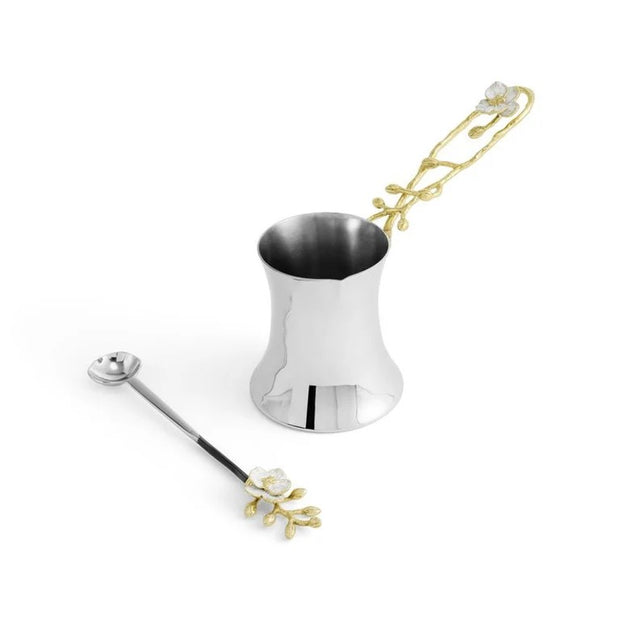 Michael Aram Orchid Coffee Pot with Spoon - 111034