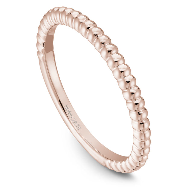 Noam Carver Beaded Wedding Band - STA4-1W