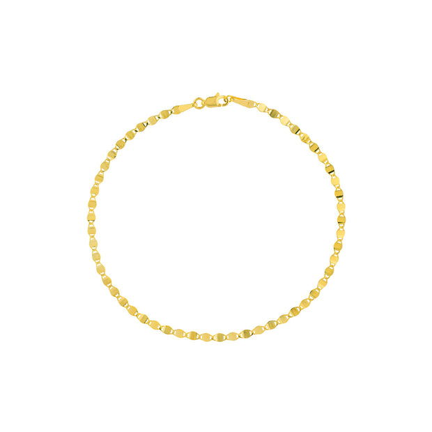 14k Gold Valentino Chain Bracelet 2.70mm