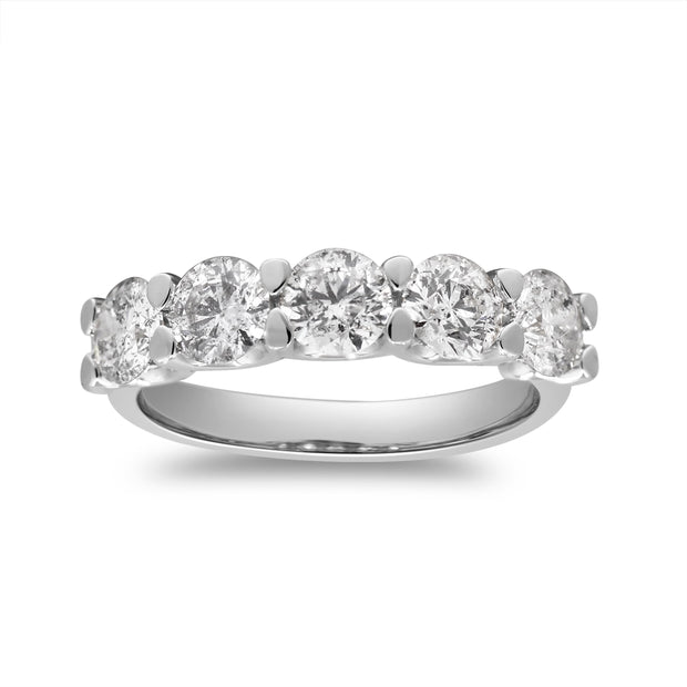 14k White Gold Diamond Anniversary Band, 1.80ctw