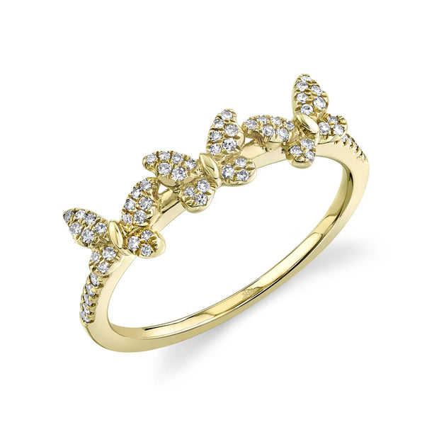 DIAMOND BUTTERFLY RING