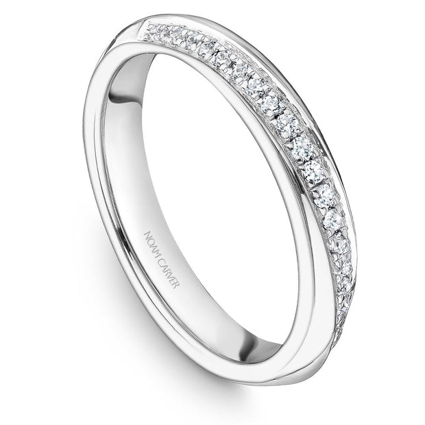 Noam Carver Asymmetrical Diamond Twist Wedding Band STA19-1W