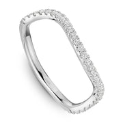 Noam Carver Organic Shaped Diamond Wedding Band - STB45-1W