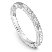 Noam Carver Carved Wedding Band with Milgrain Borders - STC1-2E