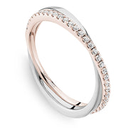 Noam Carver Entwined Diamond and Plain Band - STC28-1W