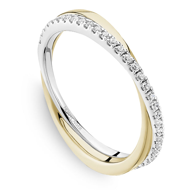 Noam Carver Entwined Diamond and Plain Band - STC28-1W