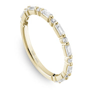 Noam Carver Alternating Round Cut Diamonds and Baguette 3/4 Eternity Band - STC35-1W