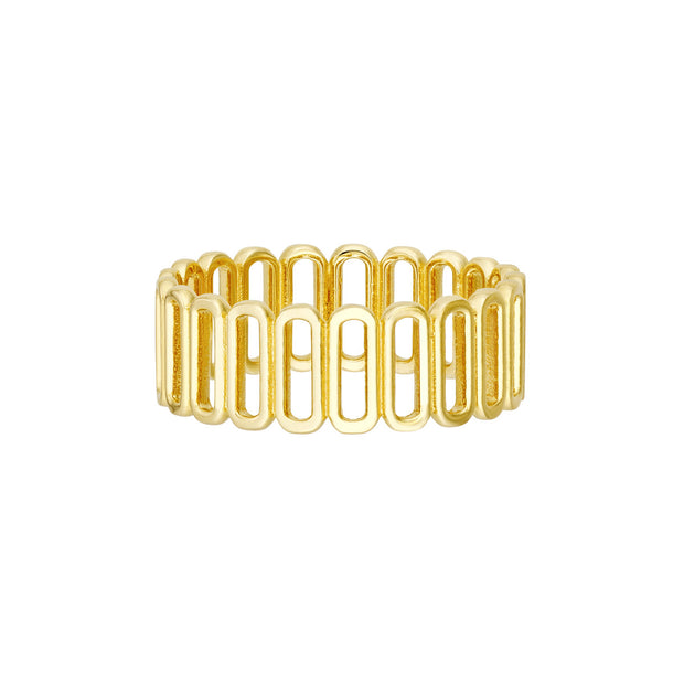 14kt Yellow Gold Paperclip Ring