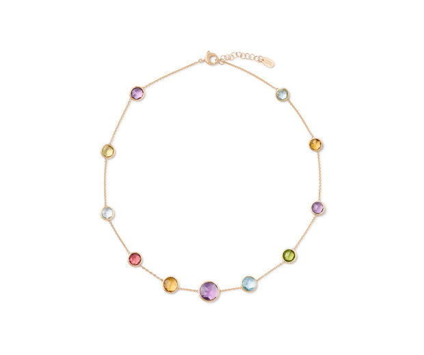 Marco Bicego Jaipur Color Collection 18K Yellow Gold Mixed Gemstone Necklace