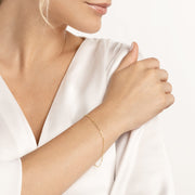 14K Gold Stackable Paperclip Chain Bracelet