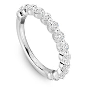 Noam Carver 3/4 Eternity Shared Prong Diamond Wedding Band - STB38-1D