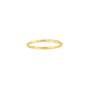 14k Gold Diamond Station Ring