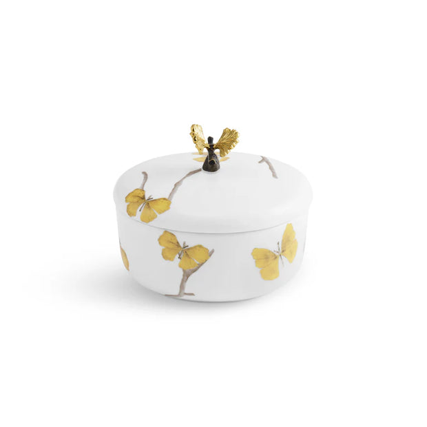 Michael Aram Butterfly Ginkgo Large Porcelain Container - 175636