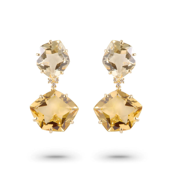 Vianna Brasil Champagne and Off-White Citrine Earrings - Y0957CHF.E7