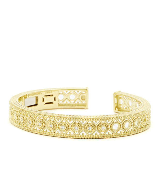 Gabrielle Fine Beaded Cuff, , Bracelet, Judith Ripka, D'Amore Jewelers  - 1