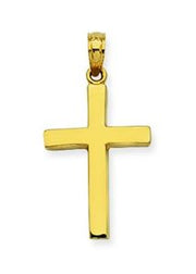 Square Beveled Edge Cross Pendant