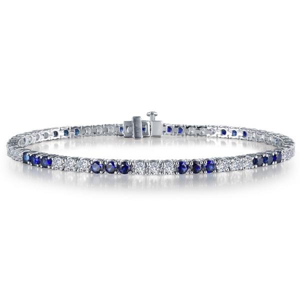 Sapphire diamond tennis bracelet Clearance