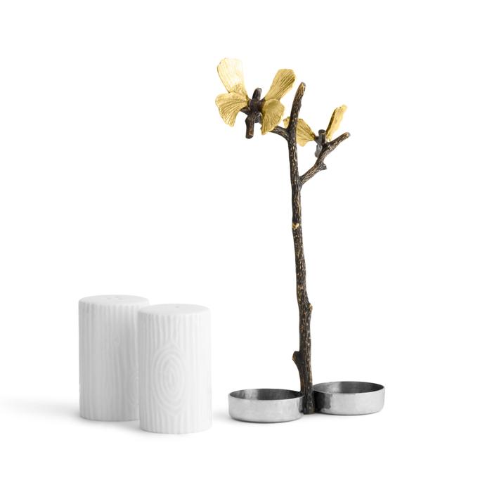 Michael Aram Butterfly Ginkgo Salt & Pepper Shakers - Thumbnail 2