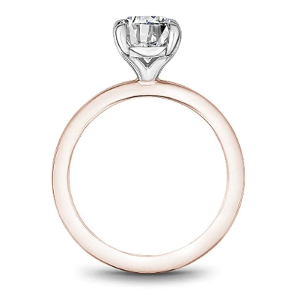Noam Carver Two-Tone High Polish Solitaire Engagement Ring